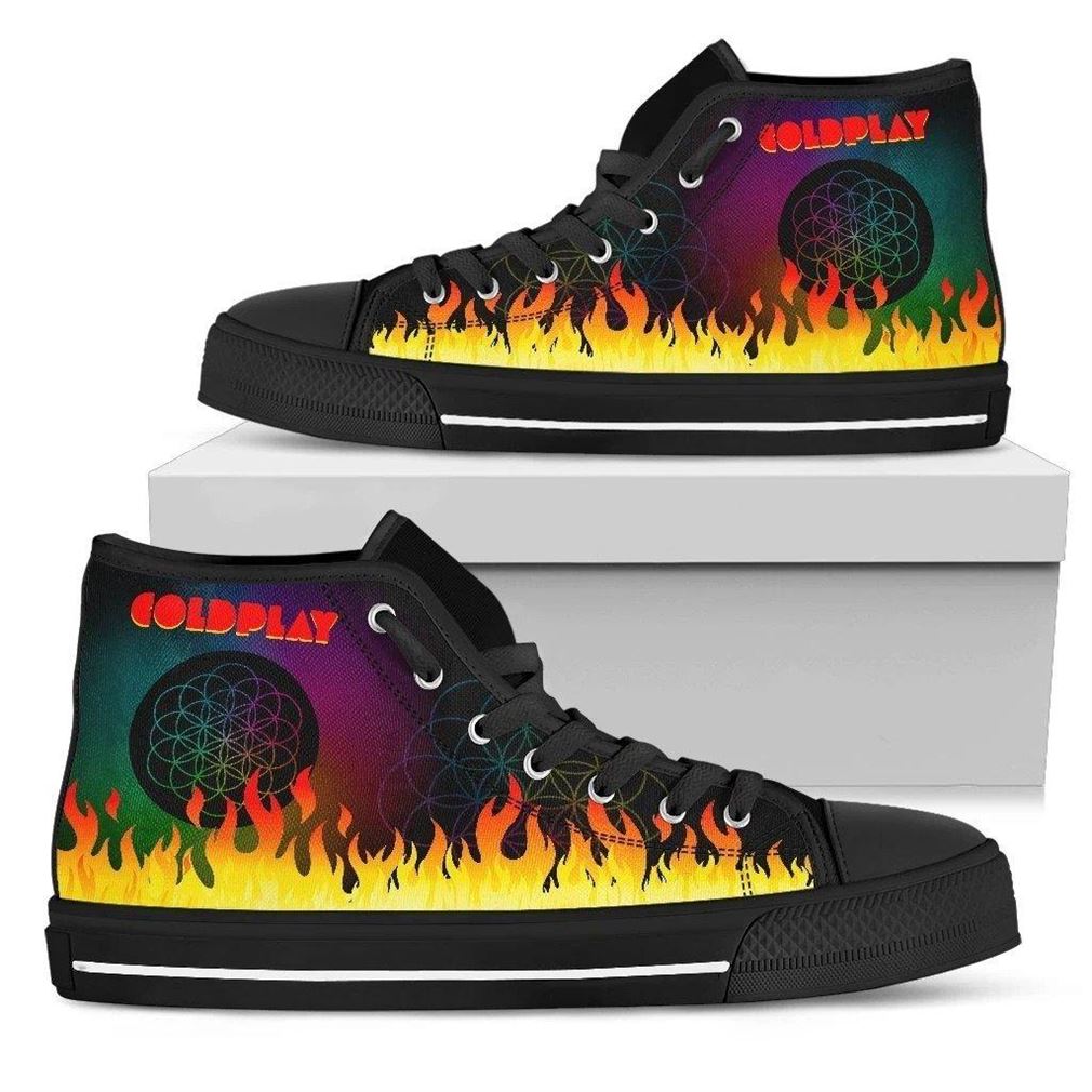 Coldplay Rock Band High Top Vans Shoes