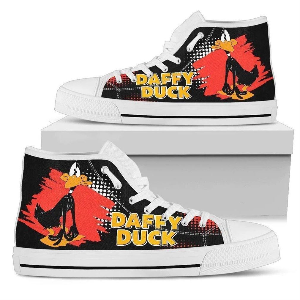 Daffy Duck High Top Vans Shoes