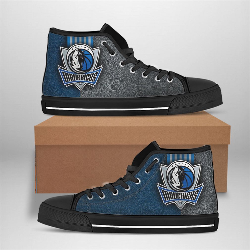 Dallas Mavericks Nba Basketball High Top Vans Shoes