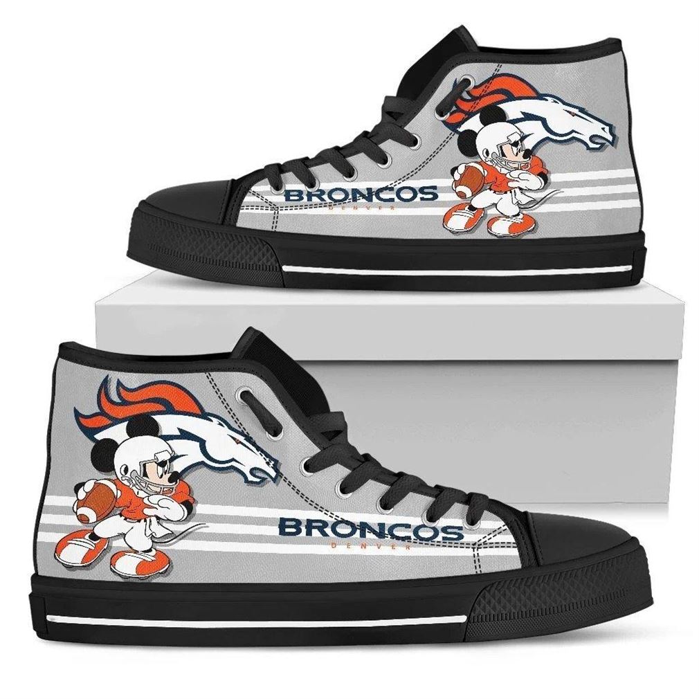 Denver Broncos Nfl Football High Top Vans Shoes Mwvda