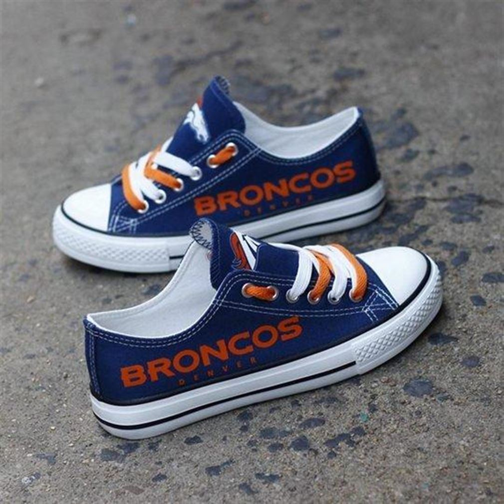 Denver Broncos Nfl Football Low Top Vans Shoes