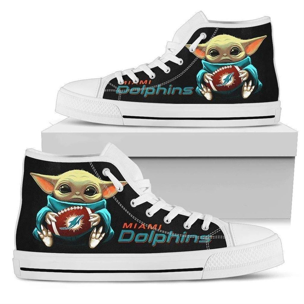 Dolphins High Top Vans Shoes