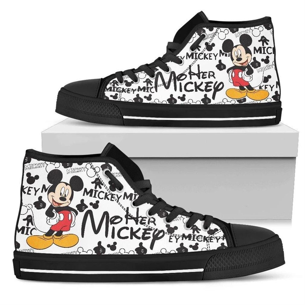 Her Mickey High Top Vans Shoes