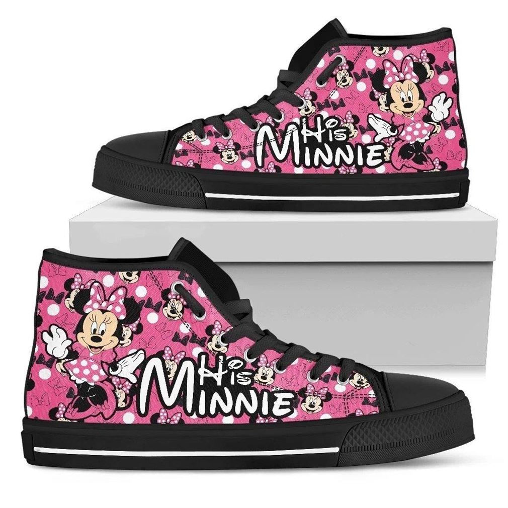 His Minnie High Top Vans Shoes