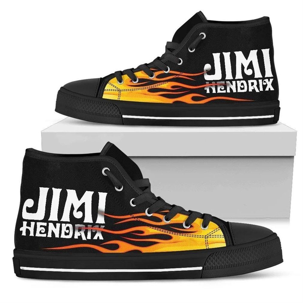 Jimi Hendrix High Top Vans Shoes