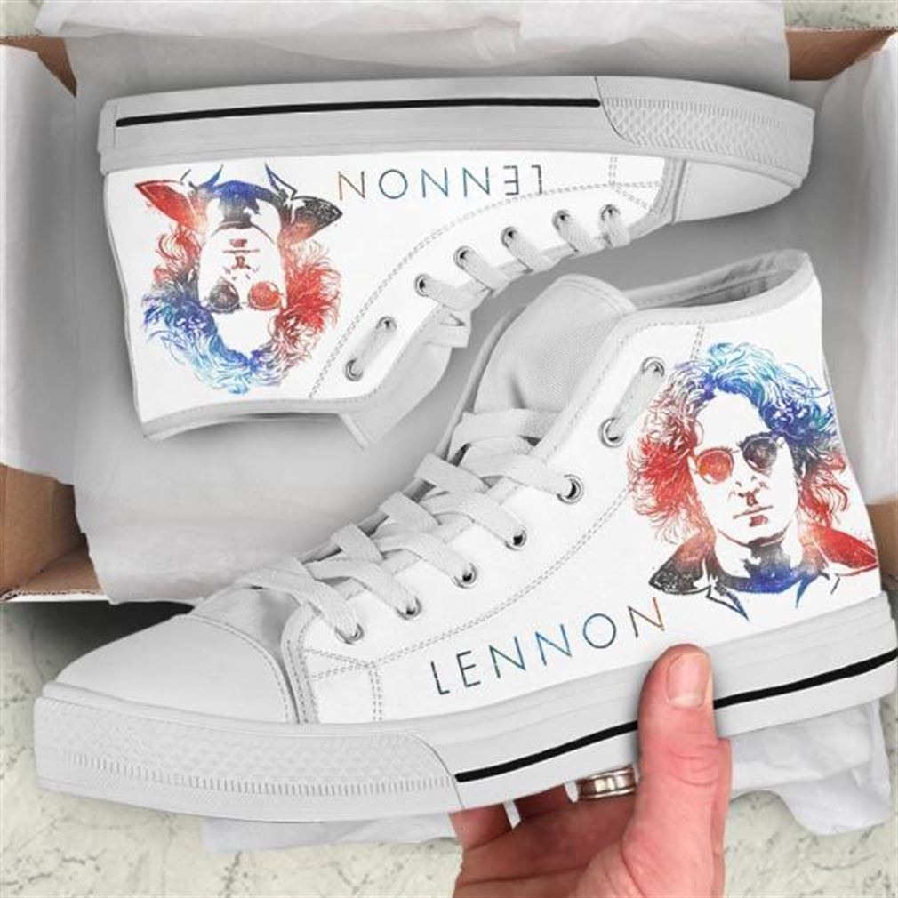 John Lennon High Top Vans Shoes
