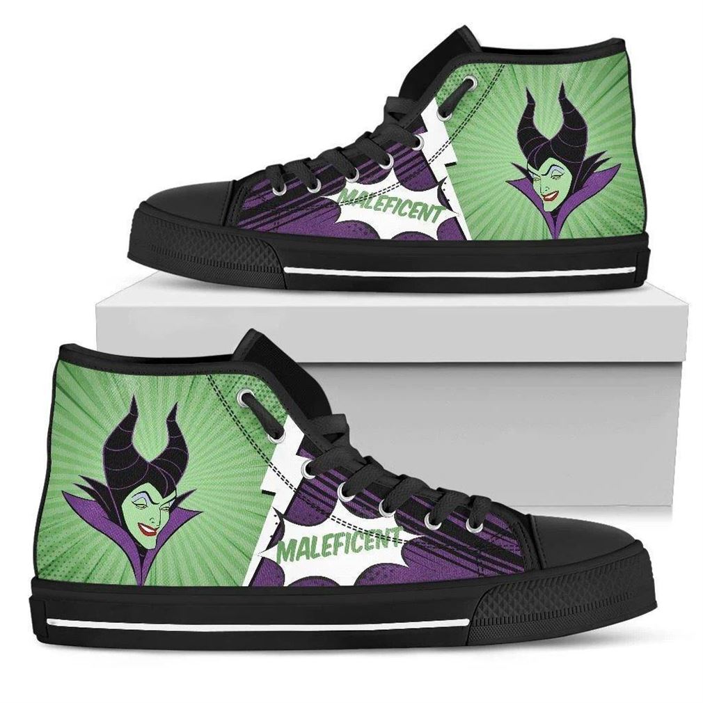 Maleficent Character High Top Vans Shoes