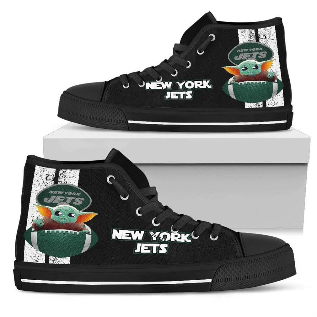 New York Jets Nfl Football High Top Vans Shoes
