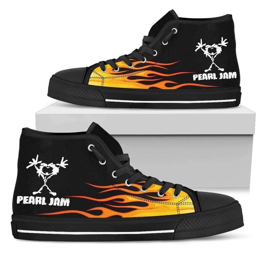 Pearl Jam High Top Vans Shoes