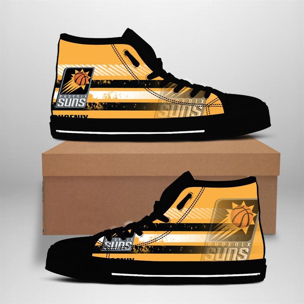Phoenix Suns Nba Basketball High Top Vans Shoes
