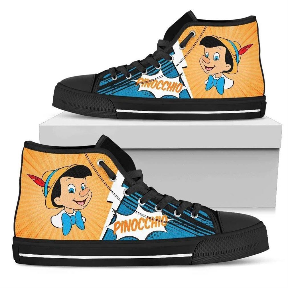Pinocchio Character High Top Vans Shoes