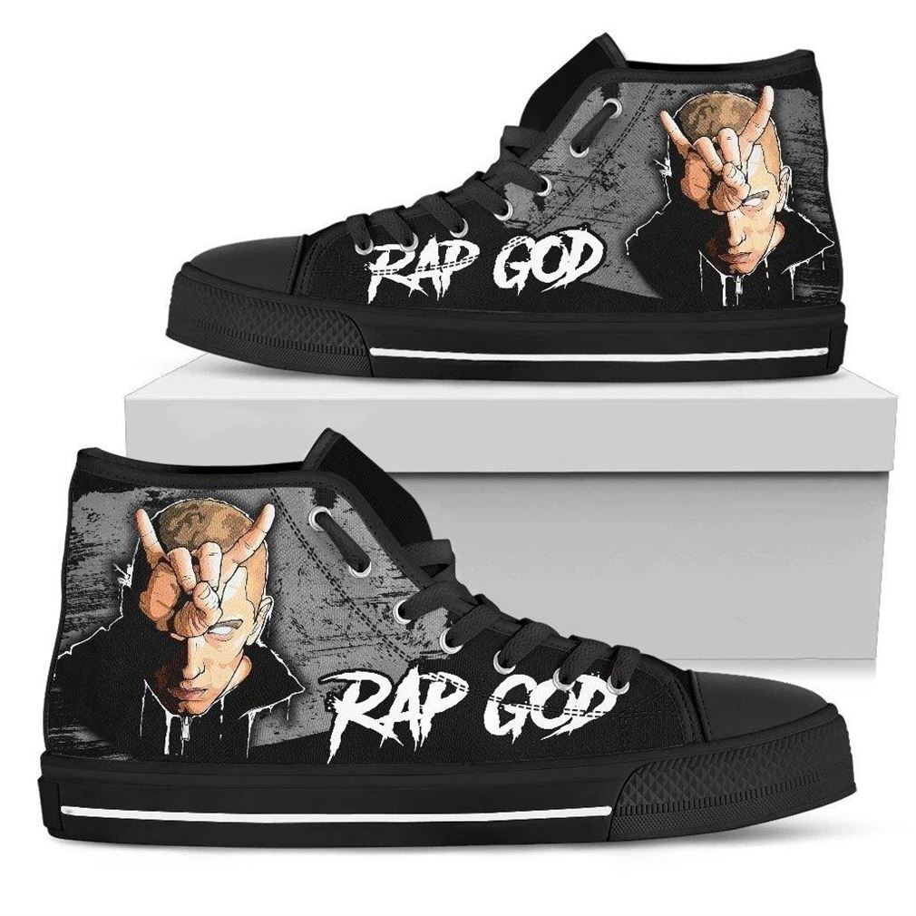 Rap God Rock Band High Top Vans Shoes