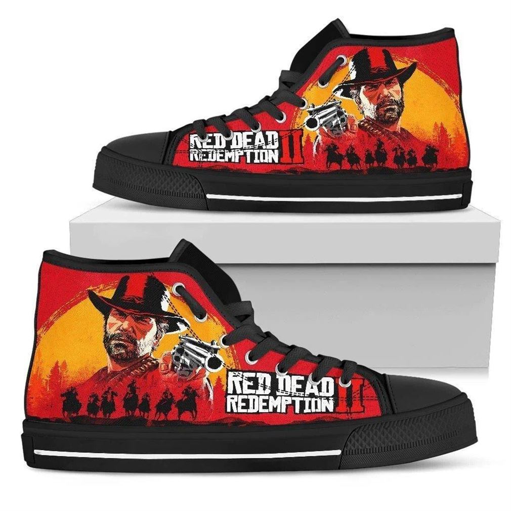 Red Dead Redemption Ii High Top Vans Shoes