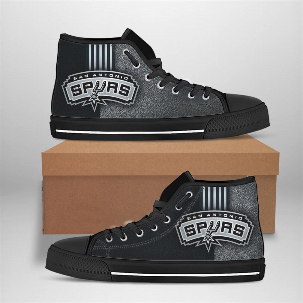 San Antonio Spurs Nba Basketball High Top Vans Shoes