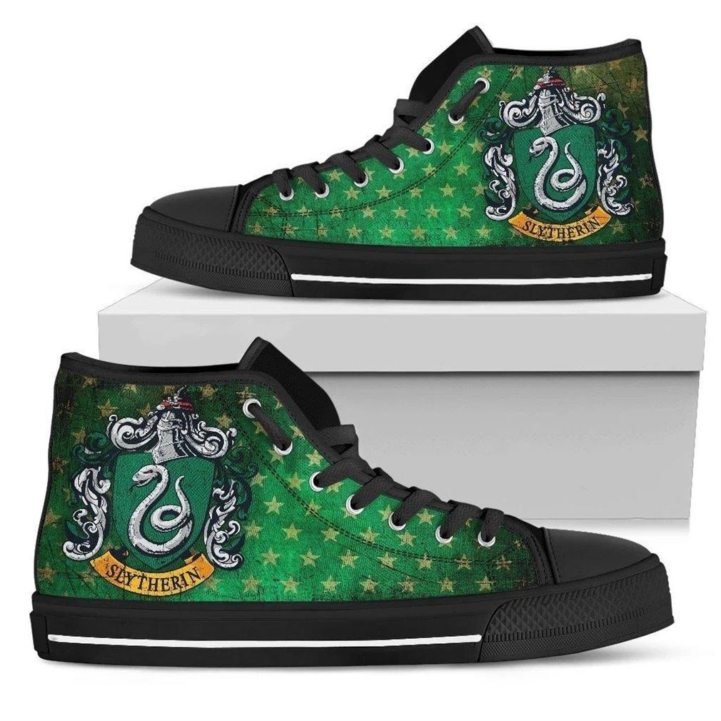 Slytherin High Top Vans Shoes