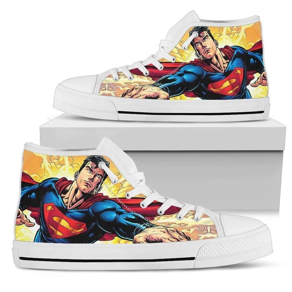 Superman Character High Top Vans Shoes