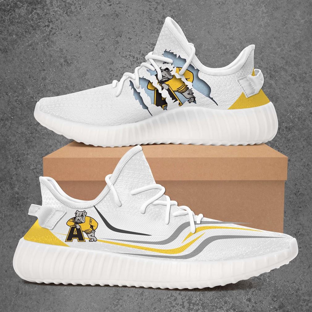 Adrian College Bulldogs Ncaa Sport Teams Yeezy Sneakers Shoes White