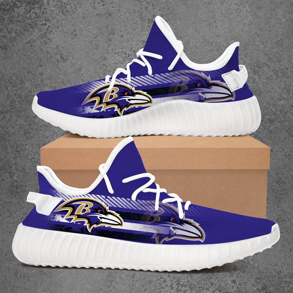 Baltimore Ravens Nba Basketball Yeezy Sneakers Shoes