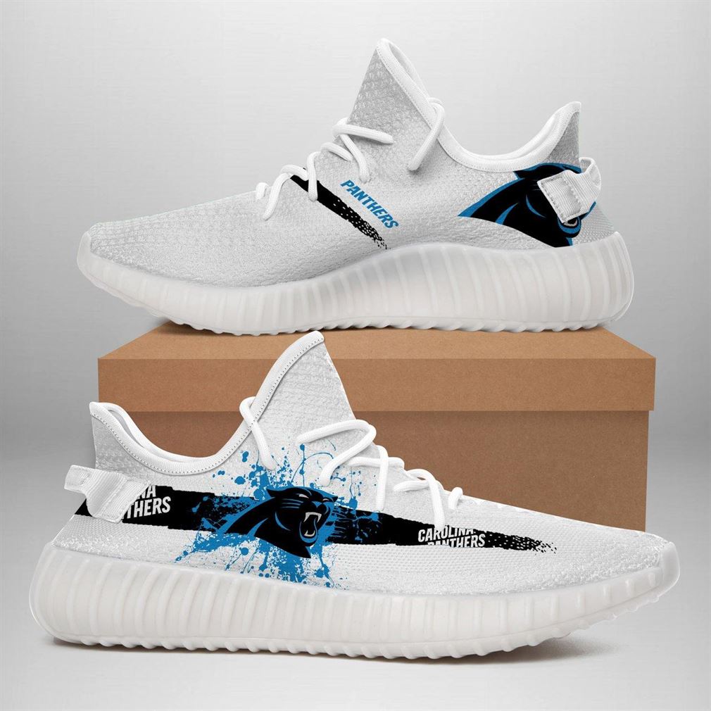 Carolina Panthers Nfl Sport Teams Runing Yeezy Sneakers Shoes