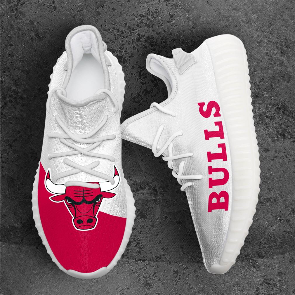 Chicago Bulls Mlb Sport Teams Yeezy Sneakers Shoes White