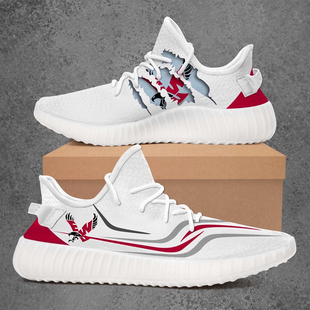 Eastern Washington Eagles Ncaa Sport Teams Yeezy Sneakers Shoes White ...