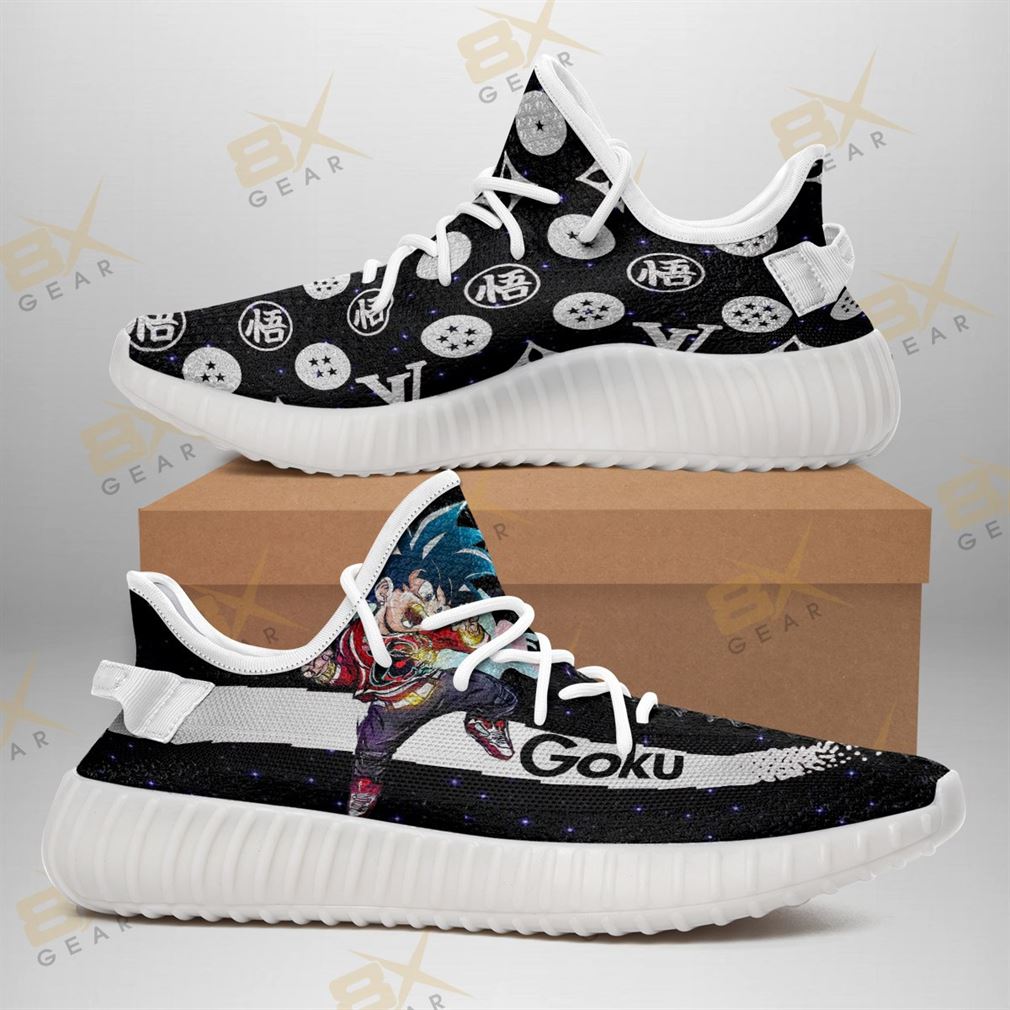 Fashion Goku Dragon Ball Yeezy Sneakers Funny Gift Idea Yeezy Sneakers Shoes White