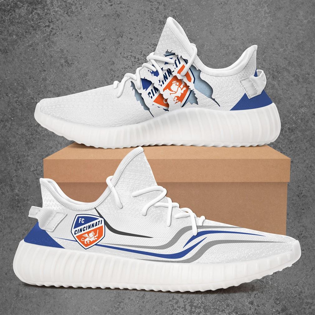 Fc Cincinnati Carolina Challenge Cup Sport Teams Yeezy Sneakers Shoes White