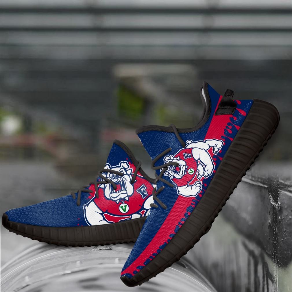 Fresno State Bulldogs Ncaa Yeezy Sneakers Shoes