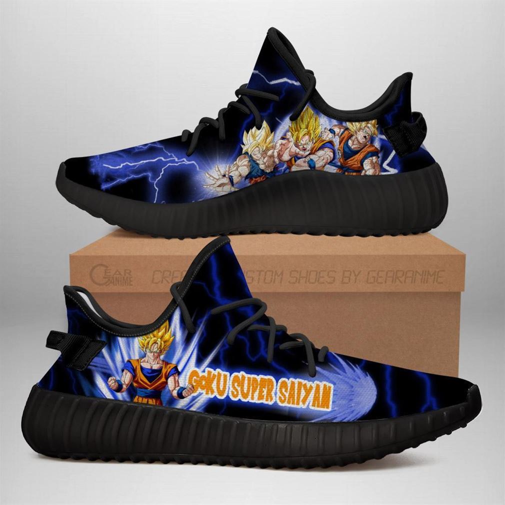 Gohan Yz Sneakers Dragon Ball Z Shoes Anime Yeezy Sneakers Shoes Black