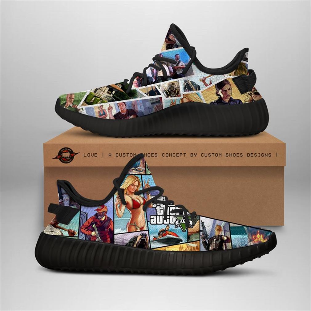 Grand Theft Auto Yeezy Sneakers Shoes