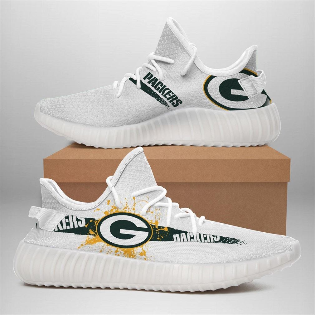 Green Bay Packers Nfl Sport Teams Runing Yeezy Sneakers Shoes