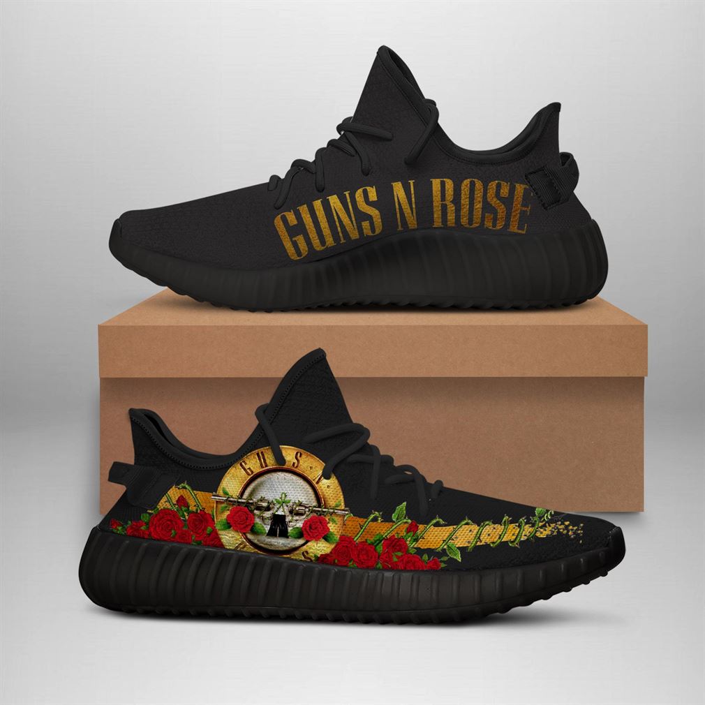 Guns N Roses Black Band Runing Yeezy Sneakers Shoes