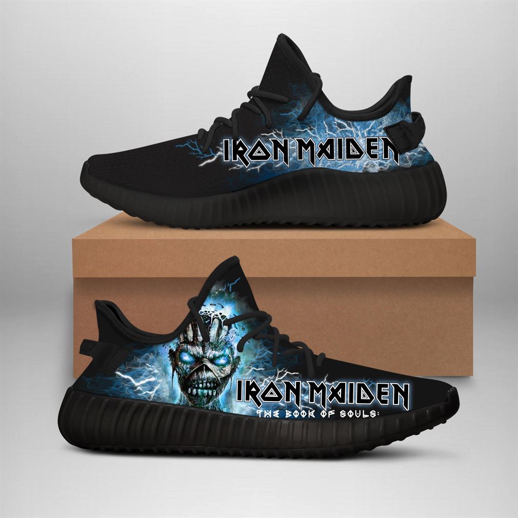 Iron Maiden Band Runing Yeezy Sneakers Shoes - Luxwoo.com