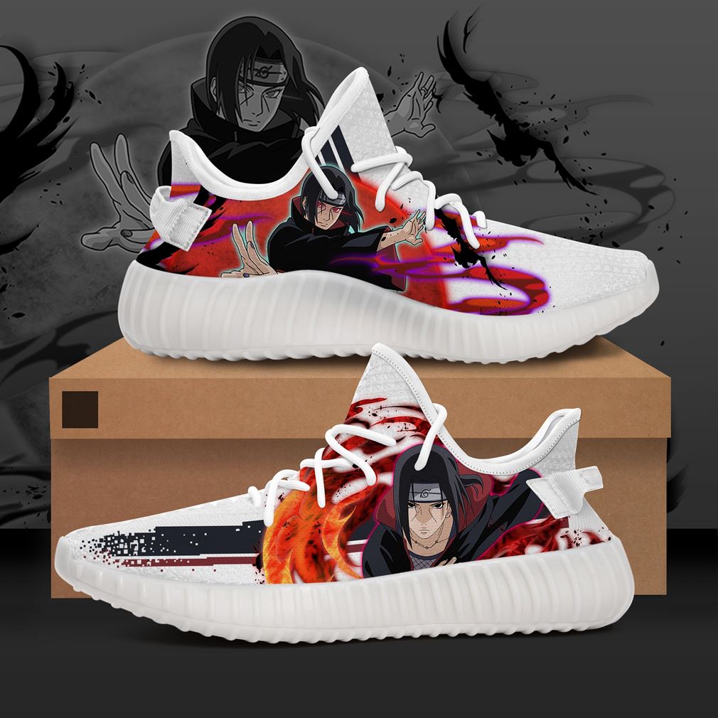 Itachi Character Naruto Anime Yeezy Sneakers Shoes - Luxwoo.com