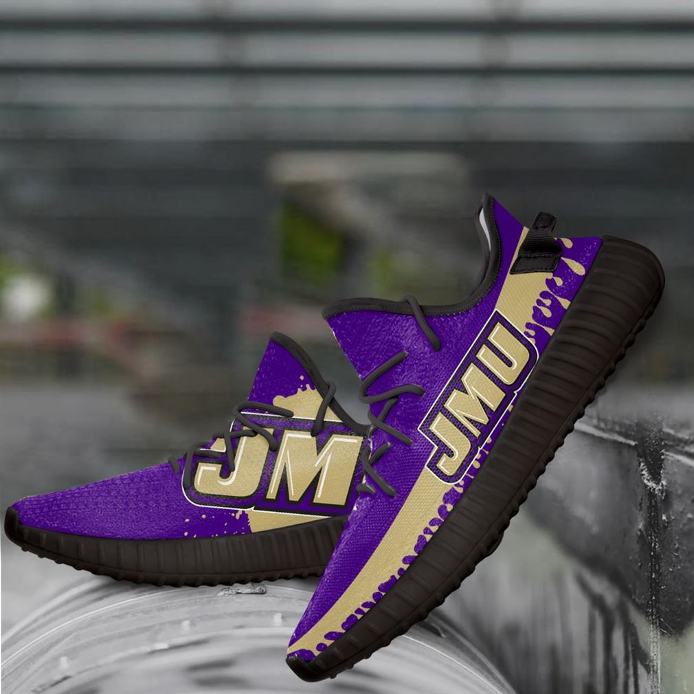 James Madison Dukes Ncaa Yeezy Sneakers Shoes - Luxwoo.com