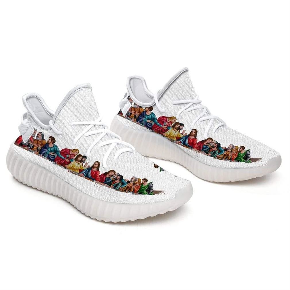 Last Supper Painting Yeezy Sneakers Shoes