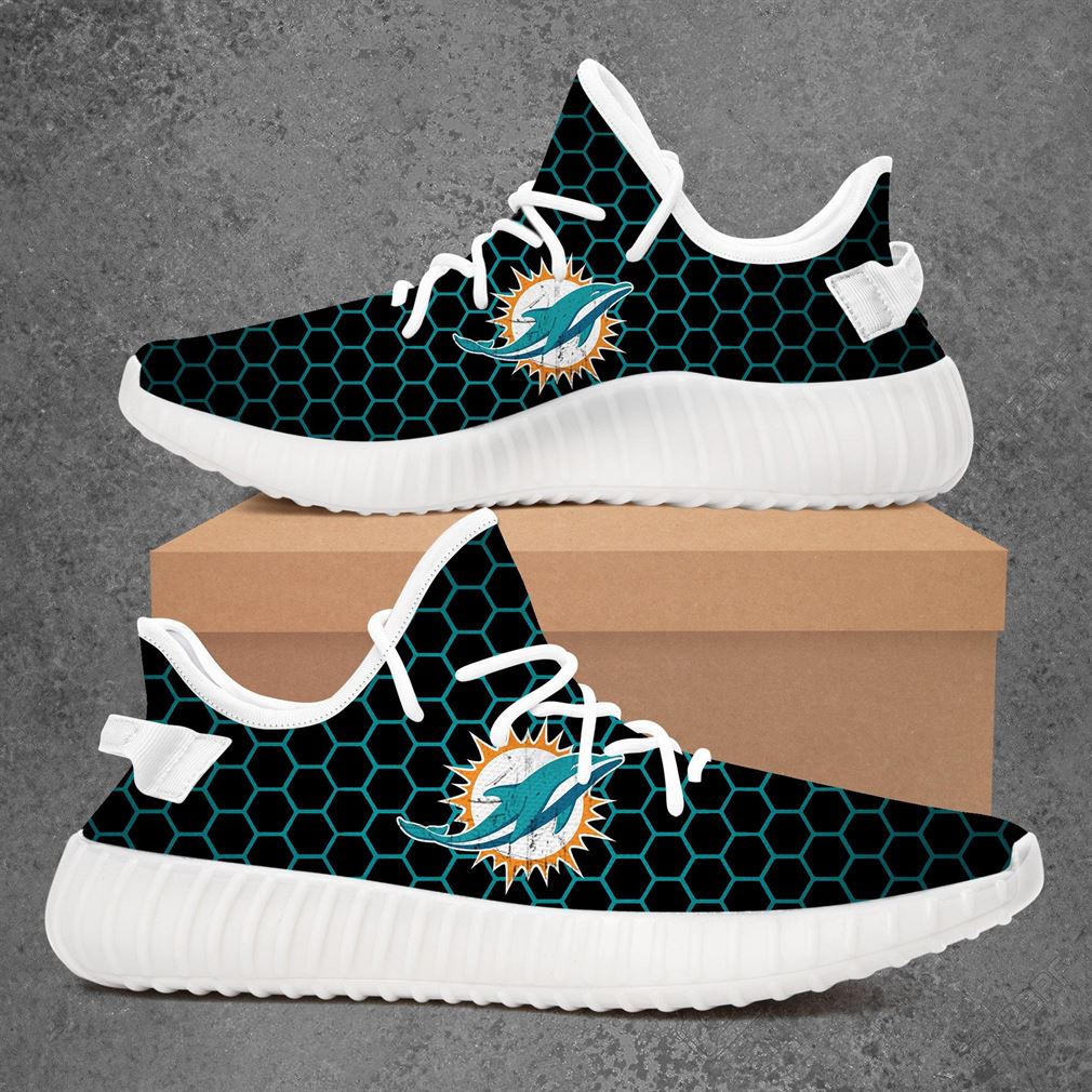 Miami Dolphins Nfl Football Yeezy Sneakers Shoes