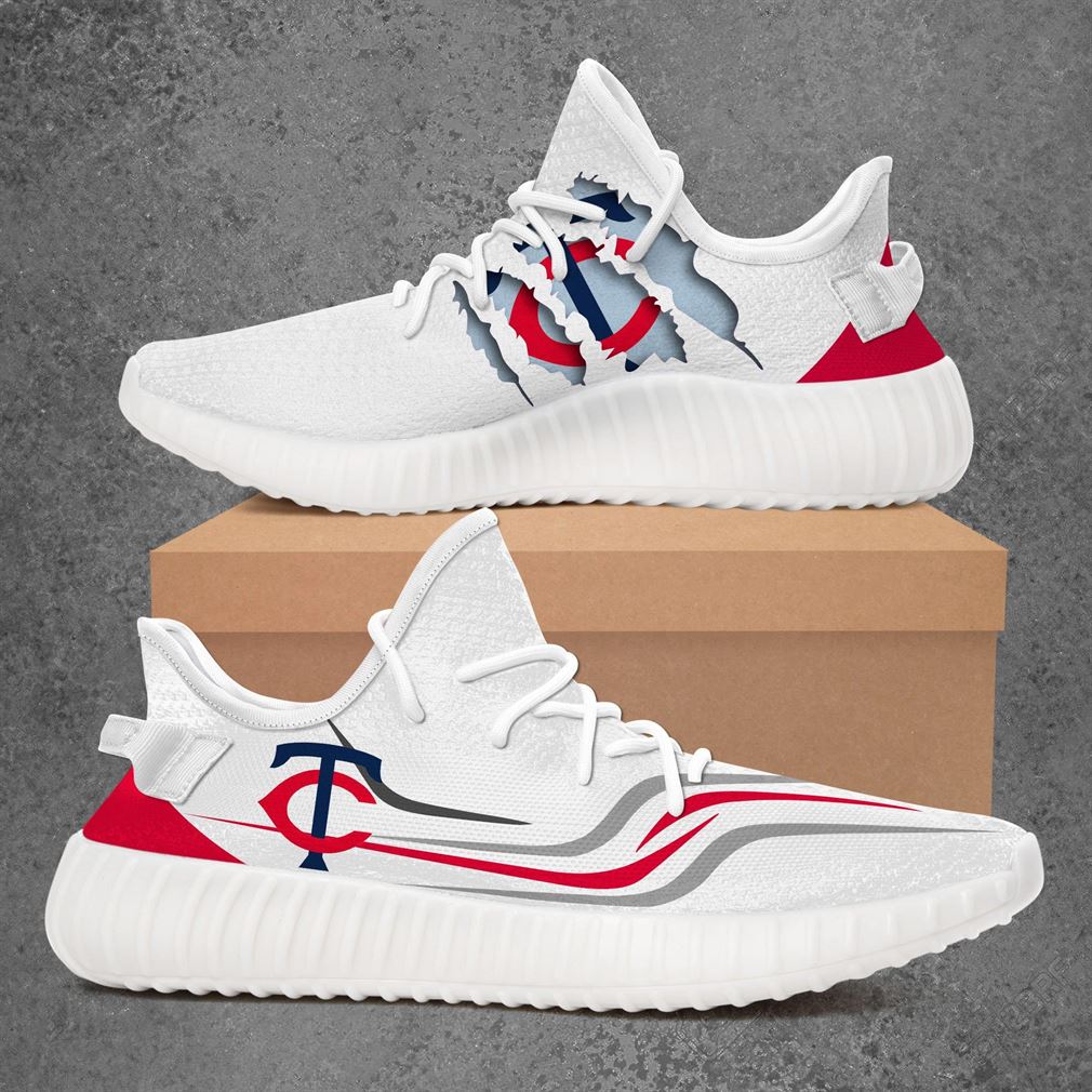 Minnesota Twins Mlb Sport Teams Yeezy Sneakers Shoes White