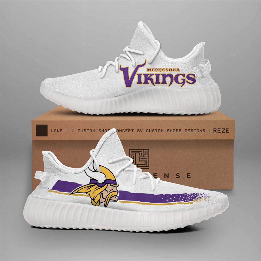 Minnesota Vikings Nfl Teams Yeezy Sneakers Shoes