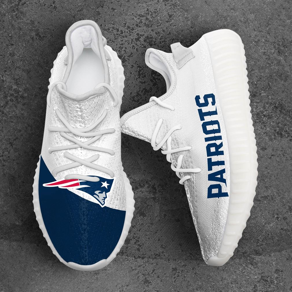 New England Patriots Nfl Sport Teams Yeezy Sneakers Shoes