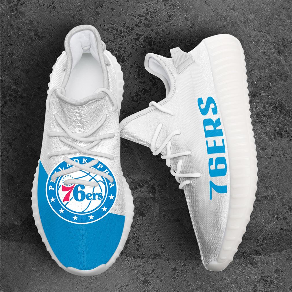 Philadelphia 76ers Mlb Sport Teams Yeezy Sneakers Shoes White