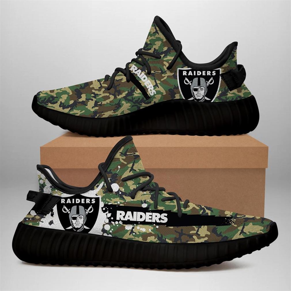 Raiders Custom Yeezy Sneakers Shoes