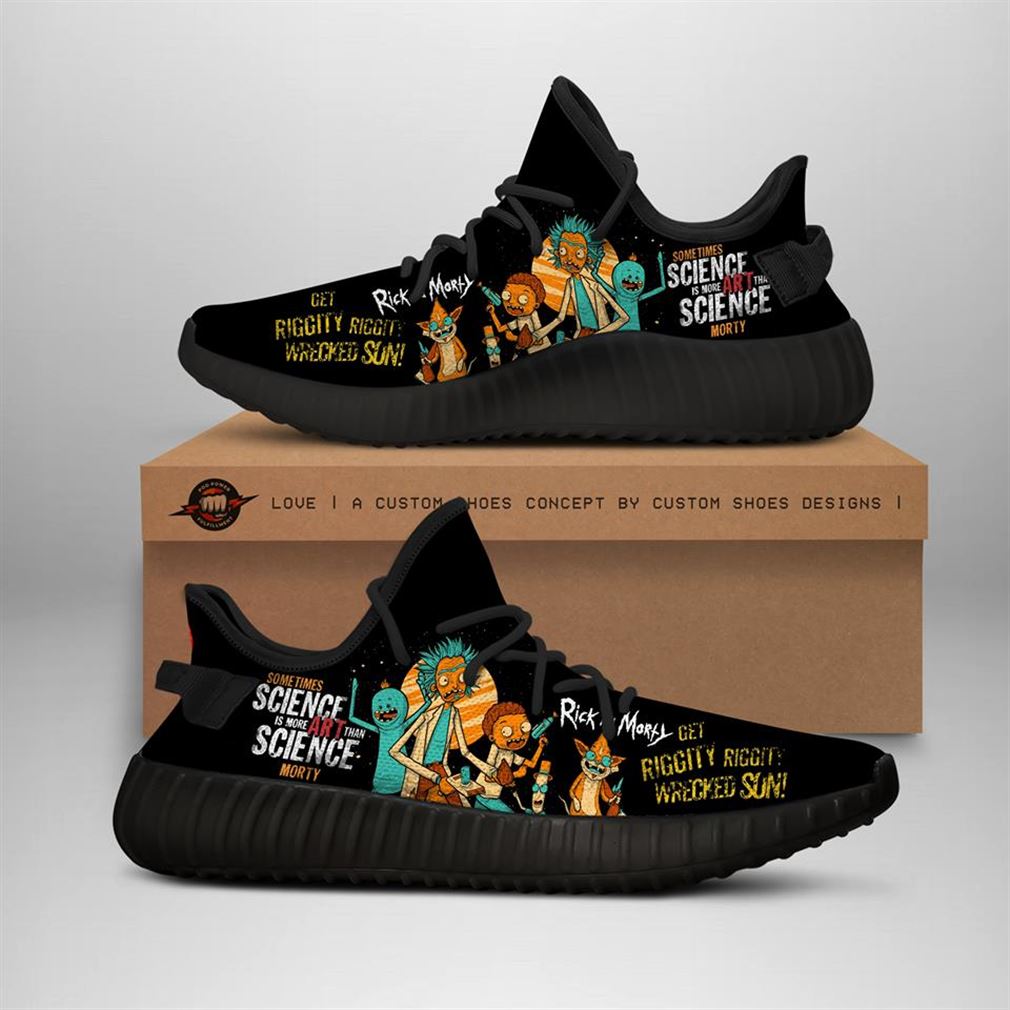 rick and morty custom yeezys