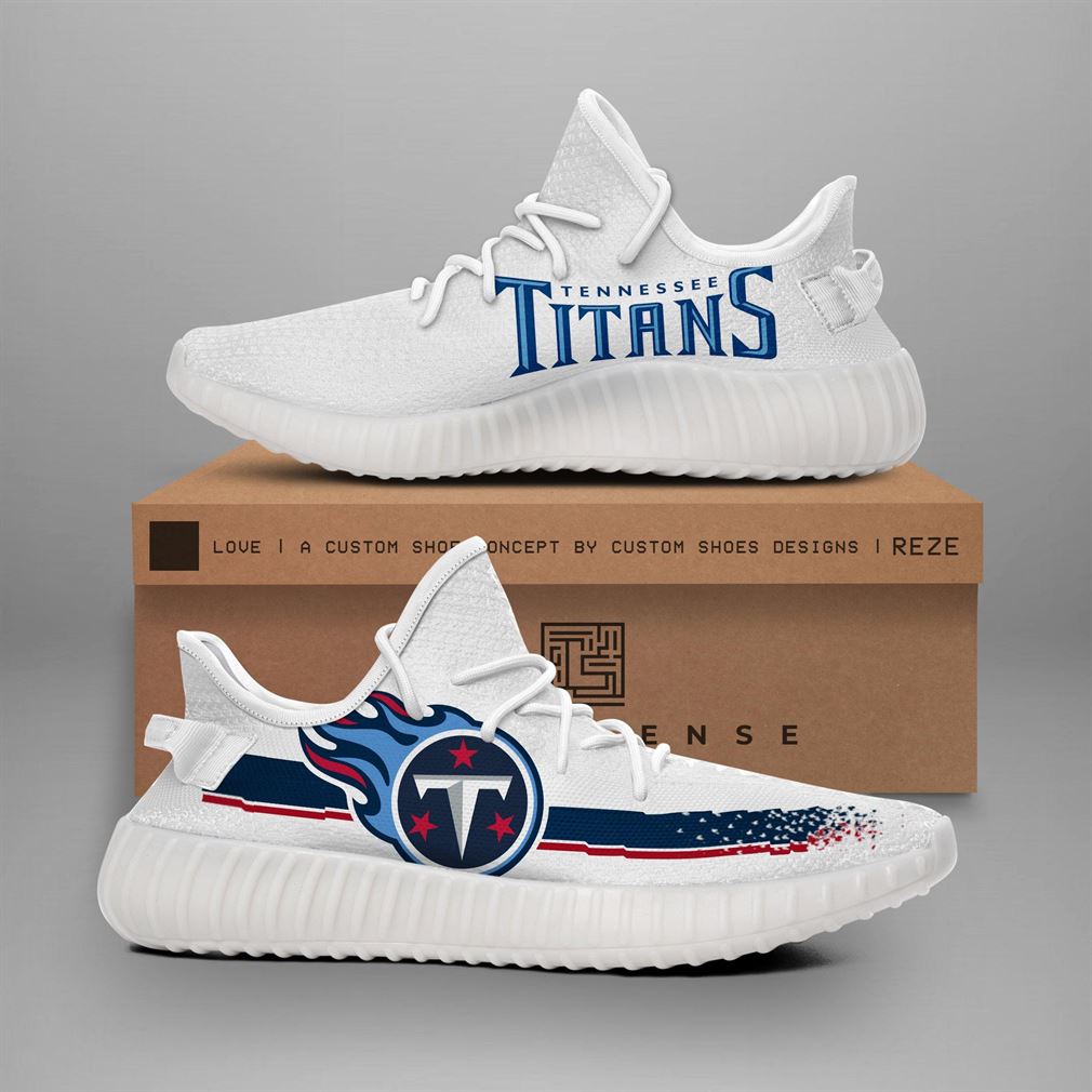 Tennessee Titans Nfl Teams Runing Yeezy Sneakers Shoes - Luxwoo.com