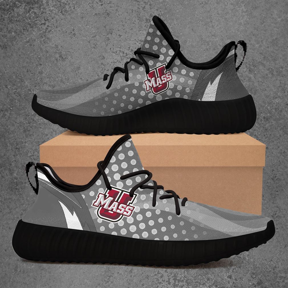 Umass Minutemen Ncaa Sport Teams Yeezy Sneakers Shoes