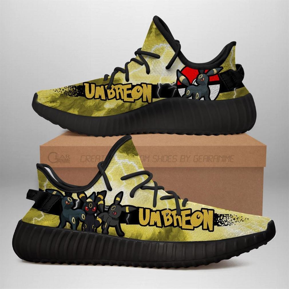 Umbreon Yz Sneakers Pokemon Shoes Anime Yeezy Sneakers Shoes Black