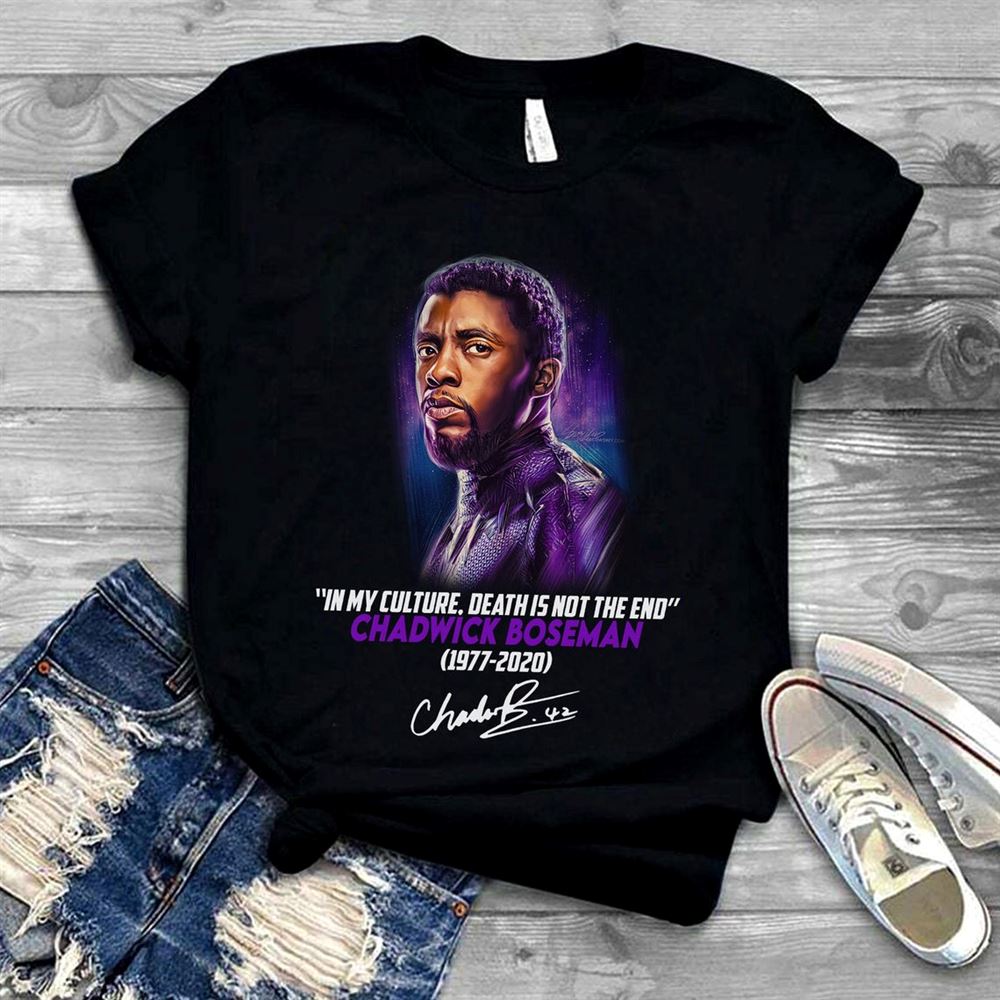 Black Panther 1977 2020 Chadwick Boseman Wakanda Forever T-shirt