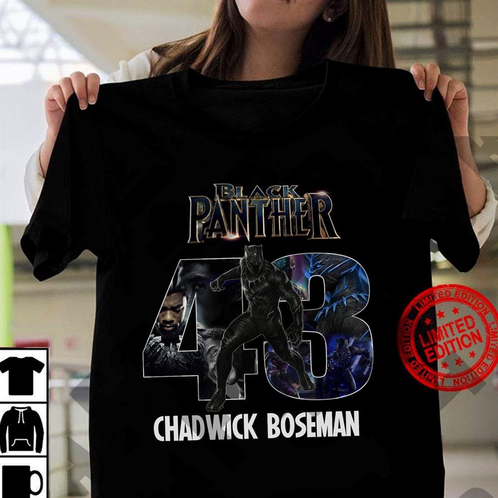 Black Panther 43 Chadwick Boseman T-shirt