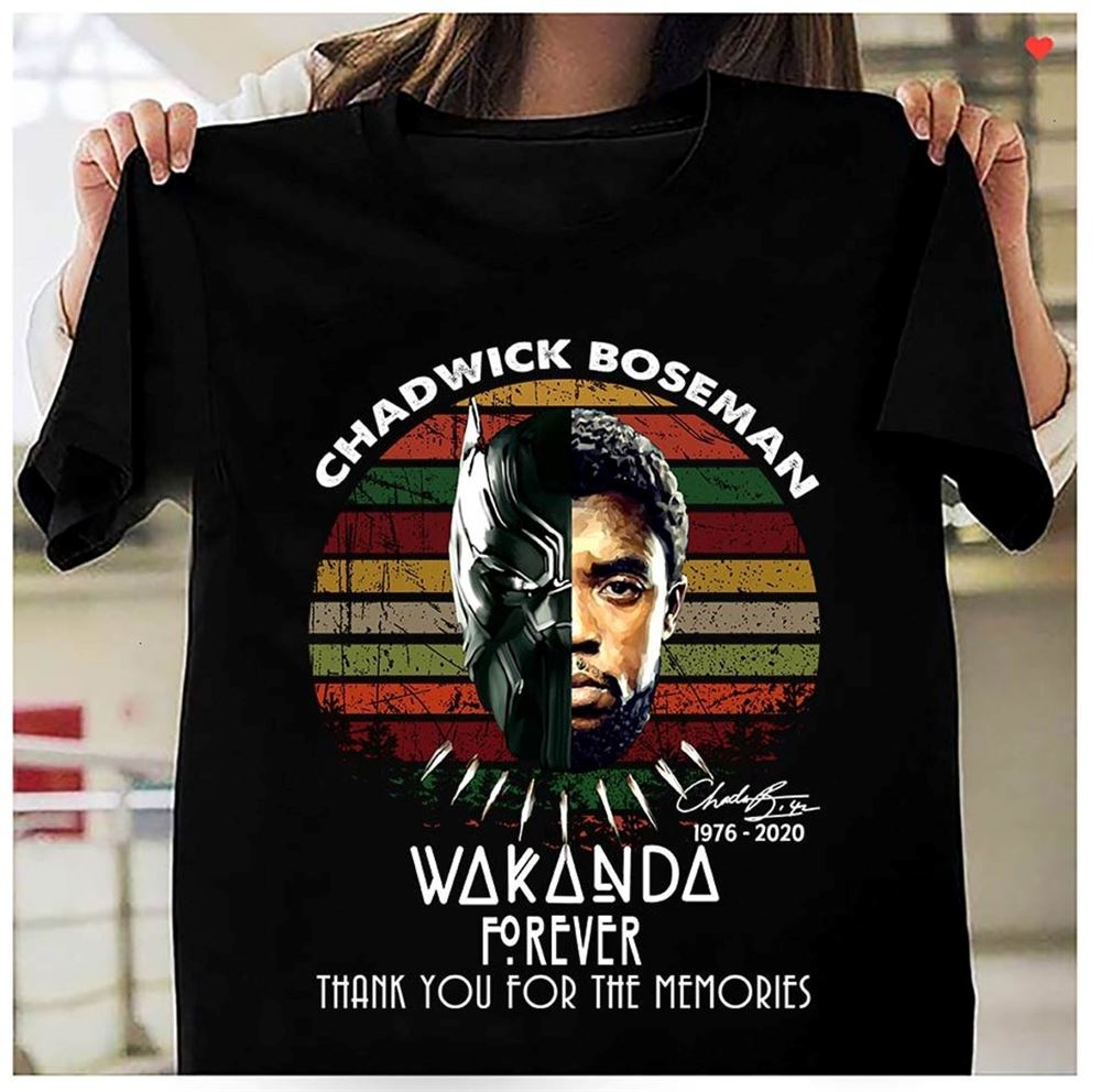 Rip Black Panther Chadwick Boseman 1976-2020 Wakanda Forever