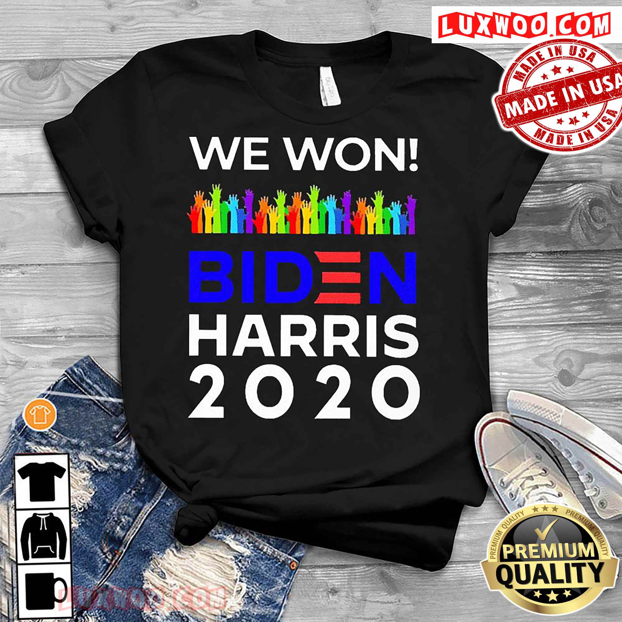 We Won Biden Harris 2020 For President Lgbt Election Celebrate Shirt